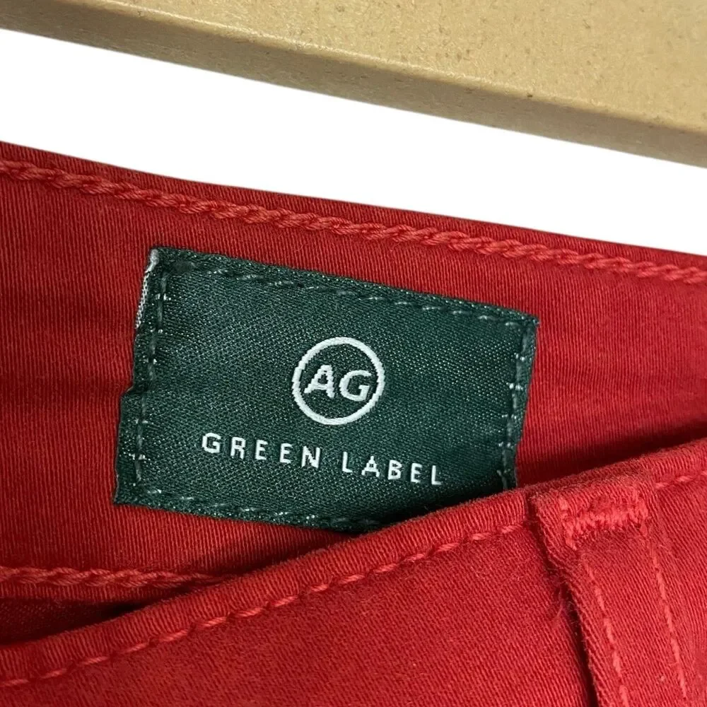 AG Jeans Adriano Goldschmied Pants Mens 32 Red Golf Trouser Graduate Preppy NEW